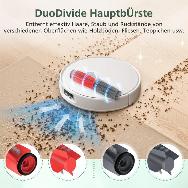 ABKP-Per Roborock Qrevo Curv/P20 Pro Rullo Principale Spazzola Laterale Filtro Hepa Mop Panno Sacchetto per la Polvere Robot Aspirapolvere Parti