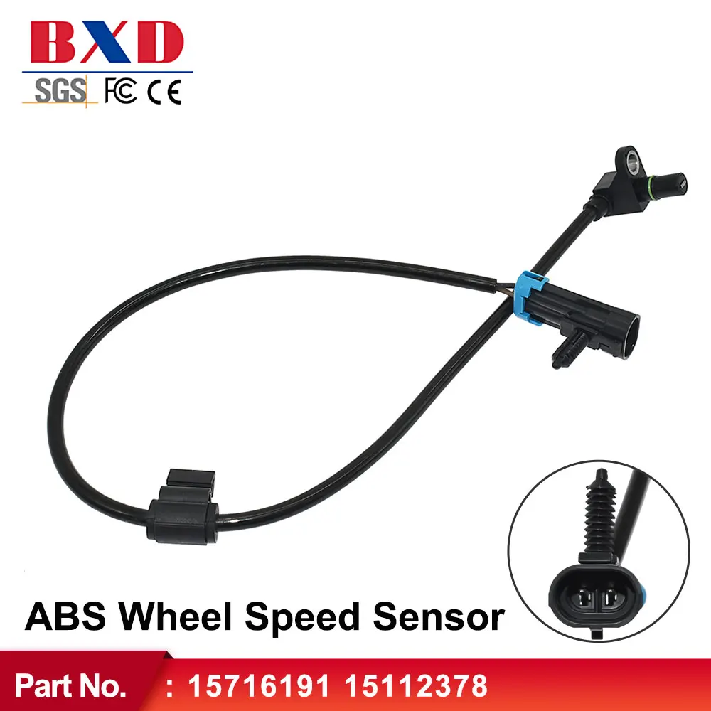 Front Left & Right ABS Wheel Speed Sensor 15716191 15112378 For Chevrolet Silverado 2500 HD 99-07 Express 03-08 TAHOE 00-05