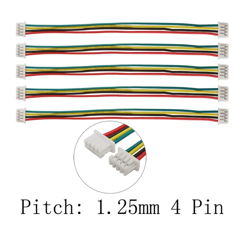 5/10/20 Pcs JST 1.25mm 1.25 Female Plug Wire Cable Connectors Double Head JST Pitch 1.25 2 Pin 3 Pin 4 Pin 5 Pin 6 Pin