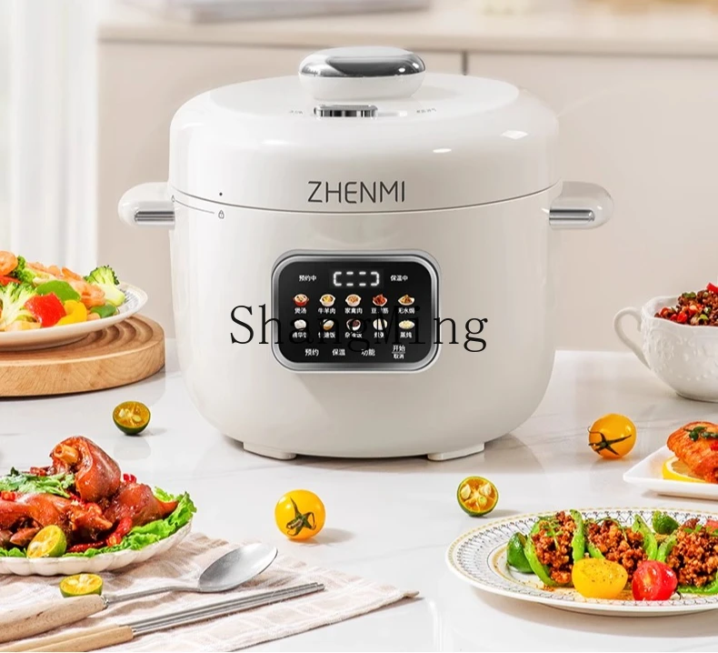 ZYY Haushalt kleiner Doppelgalle 3L großer Kapazität kleiner multifunktionaler elektrischer Schnellkochtopf