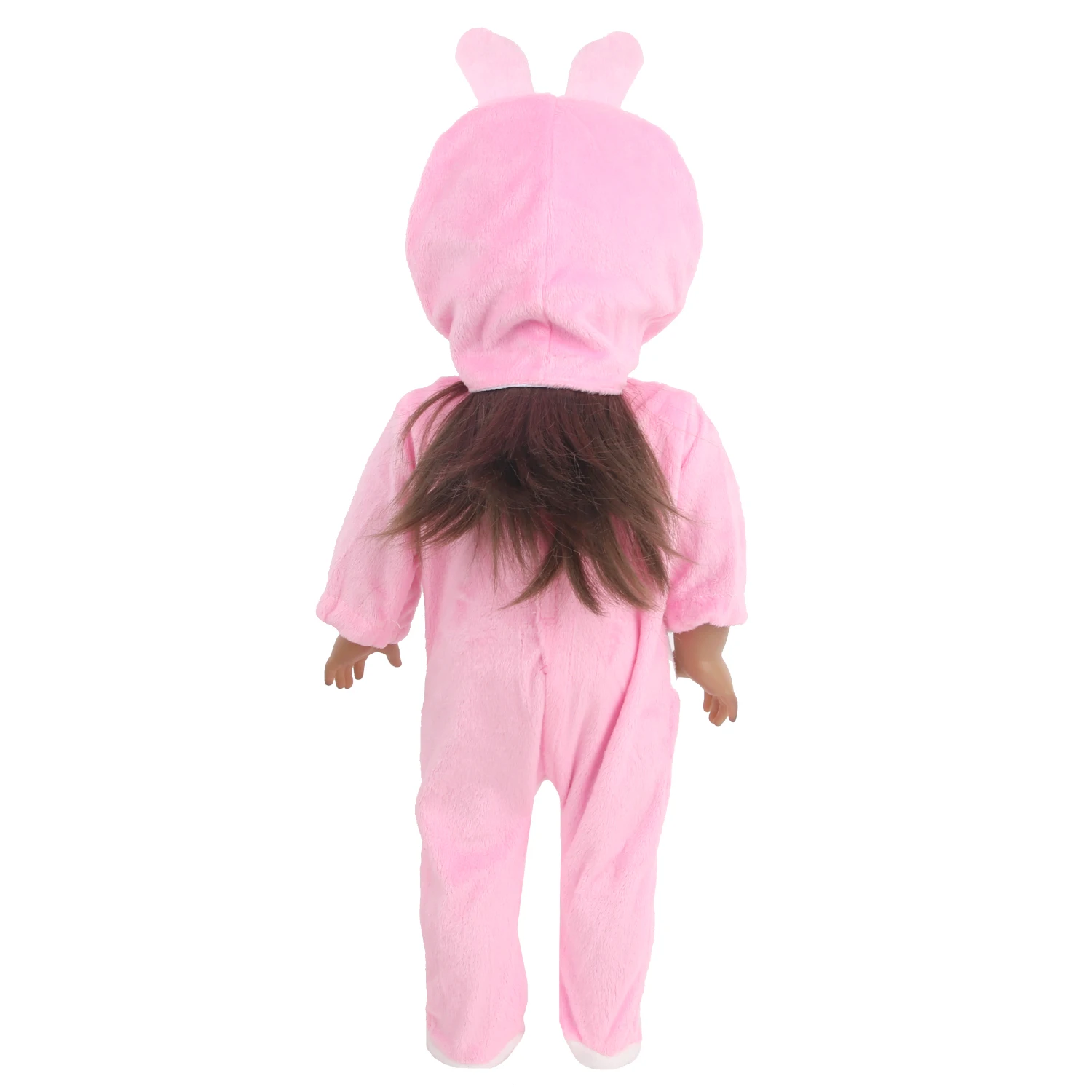 Rabbit Clothes Set For 18 Inches American Dolls Cute Jumpsuits+Hat Clothing Suit Outfit For 43cm Baby New Born&OG Girl Dolls Toy