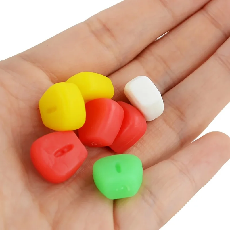 30pcs Pop-Up Corn Carp Fishing Lures - Soft Artificial Baits with High-Index PVC, Multicolor Floating Baits