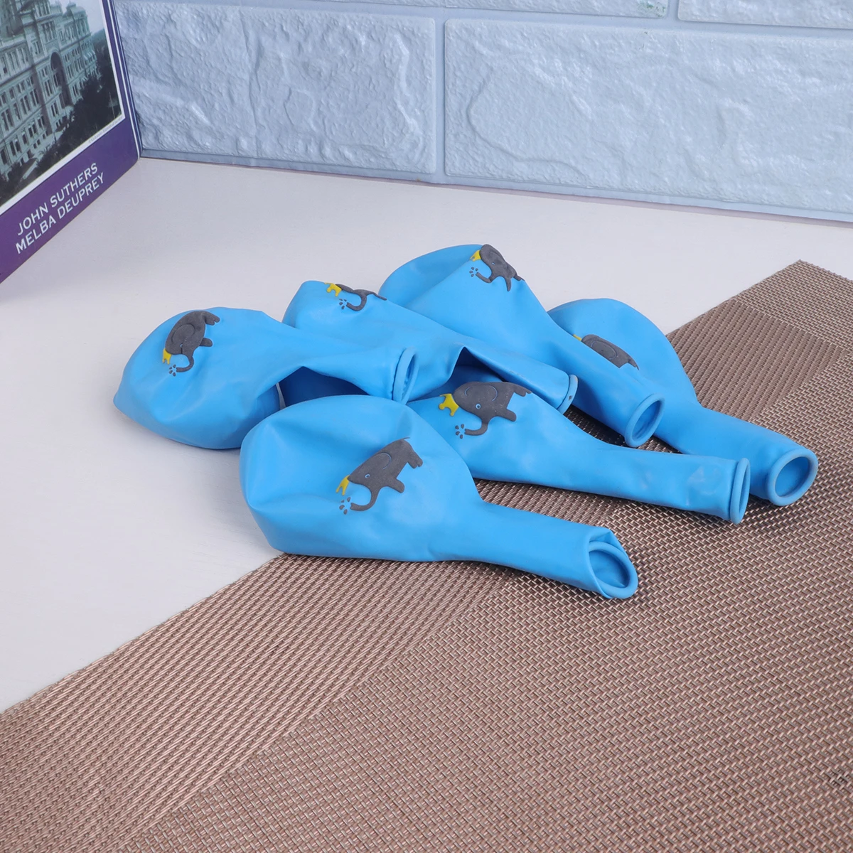 

10Pcs Elephant Balloons Colorful Cartoon Print 12 Inches Kids Birthday Party Decoration Latex Balloons Set Party Supplies