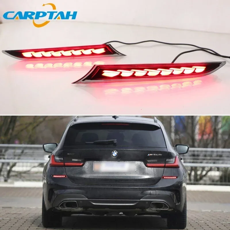 Car LED 12V Rear Bumper Lamps For BMW 3S G20 G28 Brake Light Turn Signal Backup Reflector Lamp Reverse Fog Taillights