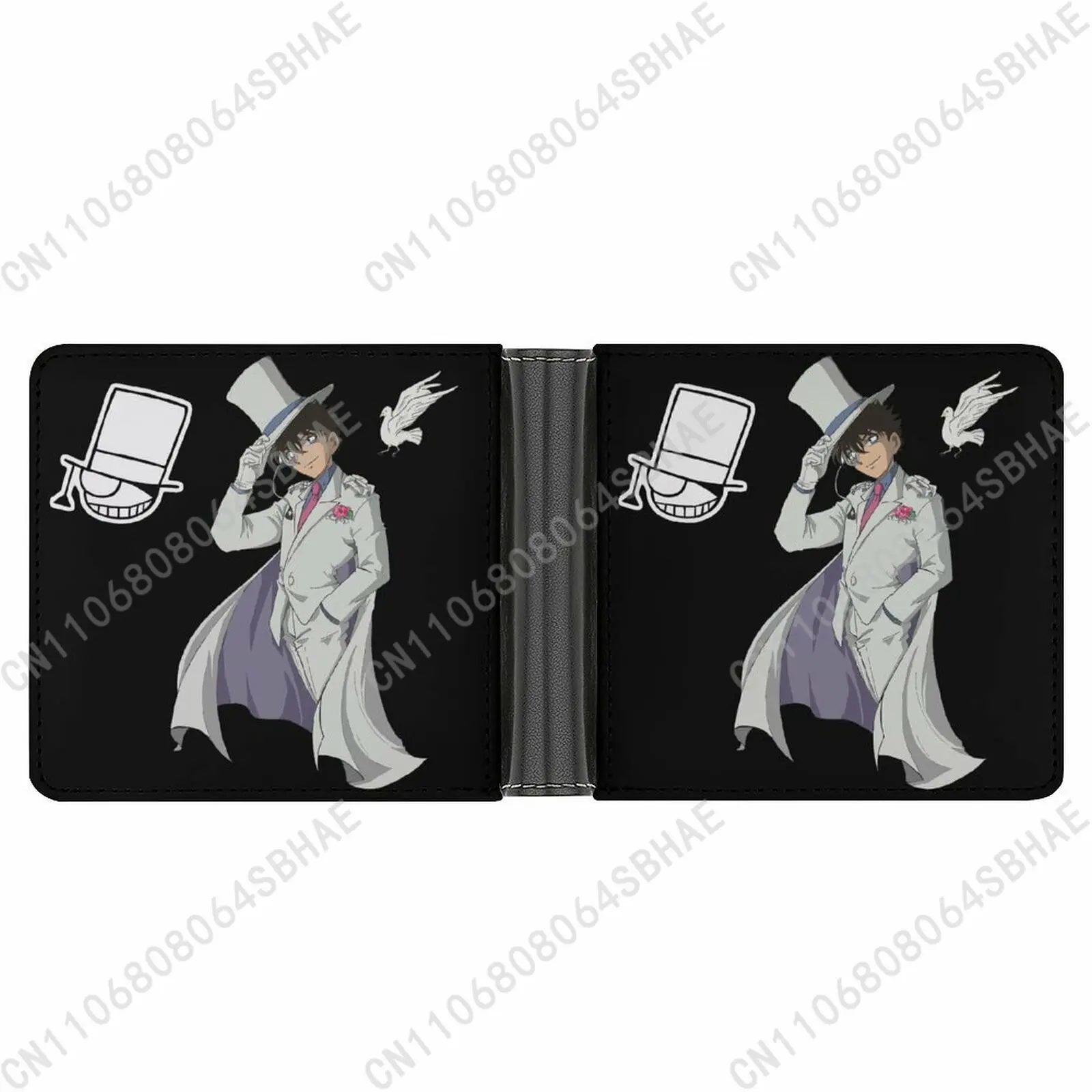

Kid The Phantom Thief Trendy Leather Wallet Teenage Girls Boys Personalized Slim Credit Card Holder Small Purse School Daily Use