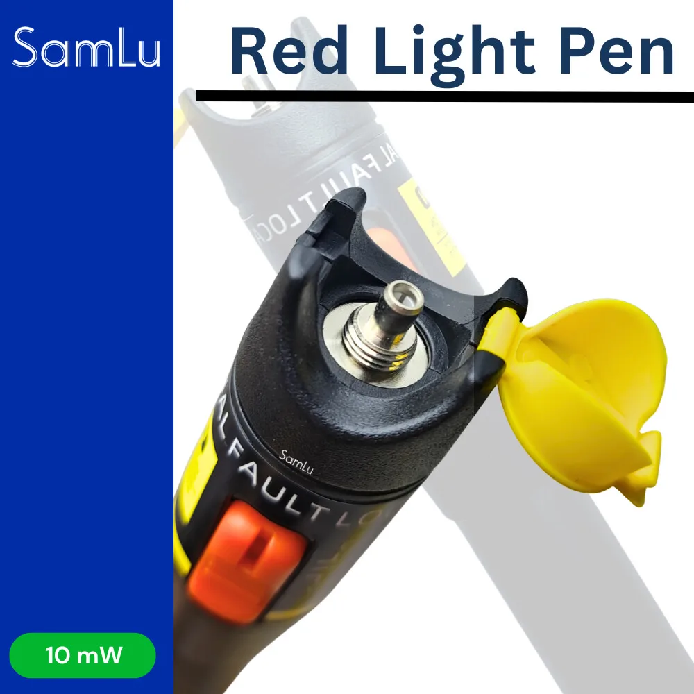 10MW/10KM Visual Fault Locator VFL Red Laser Light Pen Fiber Optic Cable Tester Fiber Optic Tester Tool FTTH Optic Pen