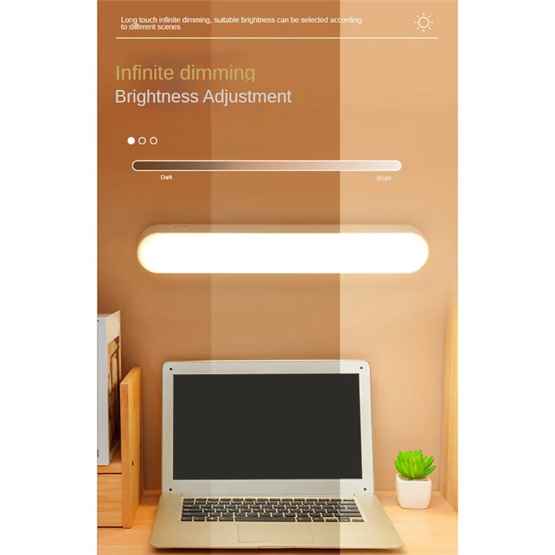 

AA73 Desk Lamp Office Study LED Lights USB Rechargeable Table Lamp Magnetic Dimming Protect Eyes Bedroom Night Lamp