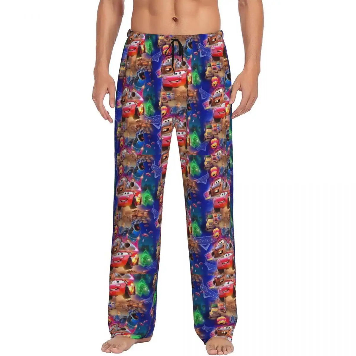 ديزني البرق ماكوين الكرتون الاطفال السراويل الرجال الخريف الشتاء Sweatpants واسعة الساق السراويل الأسرة مطابقة وتتسابق السراويل #2