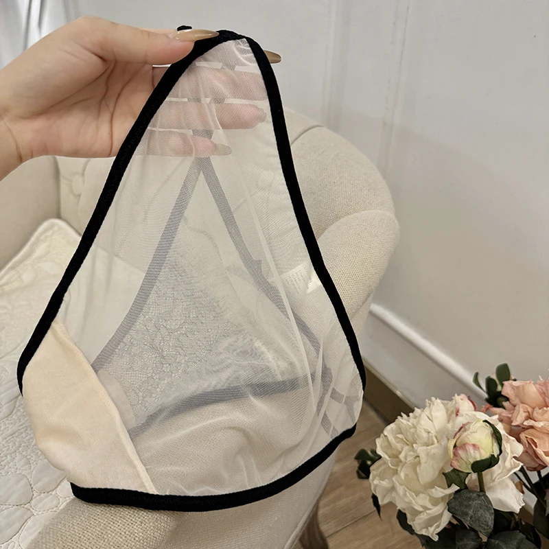 Мягкие женские сетчатые бесшовные трусики для женщин, женские стринги, сексуальное нижнее белье, нежное кружевное нижнее белье, трусы, женское нижнее белье