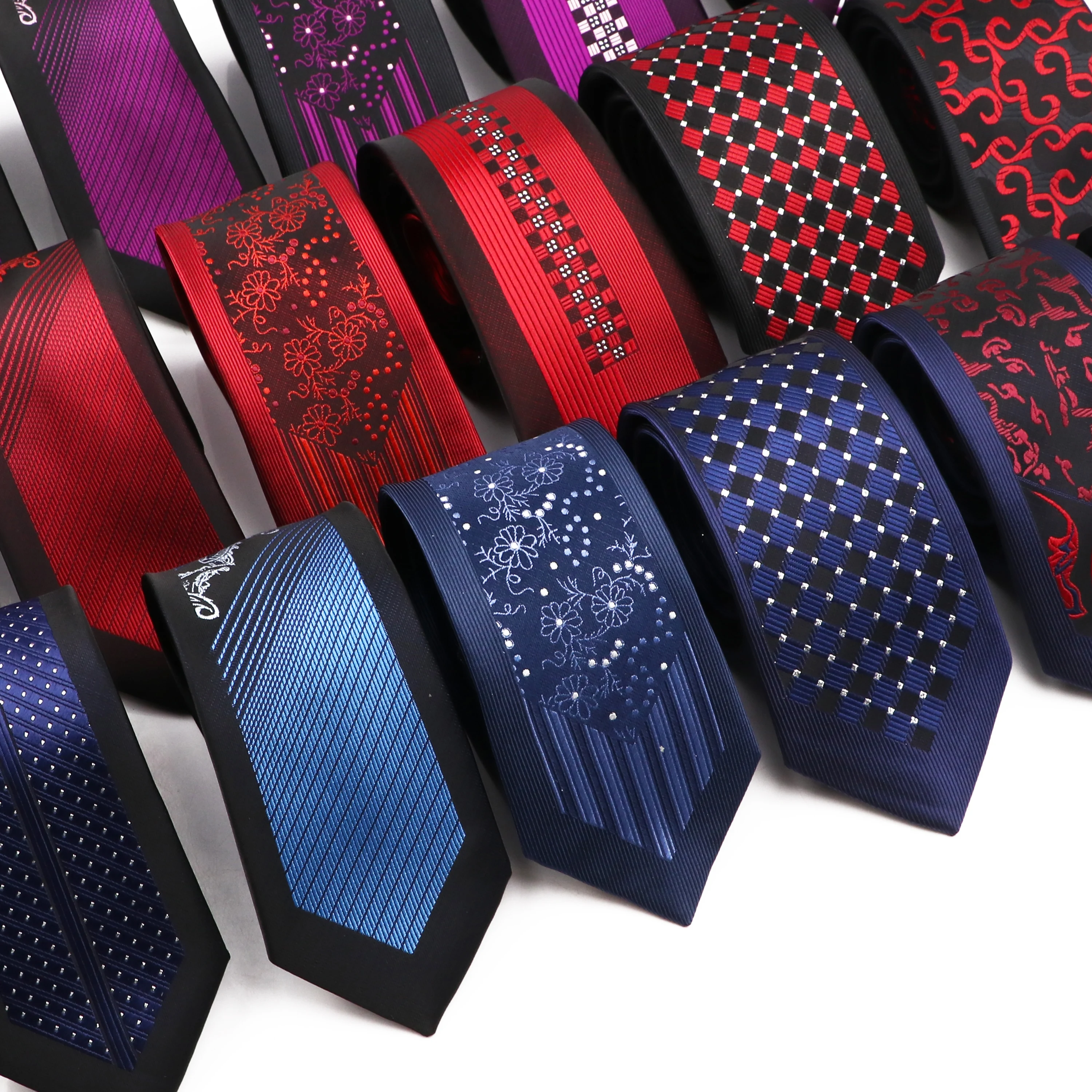 

Галстук мужской из полиэстера, Модный классический галстук для делового офиса, рубашка, подарочные аксессуары, красный синий фиолетовый