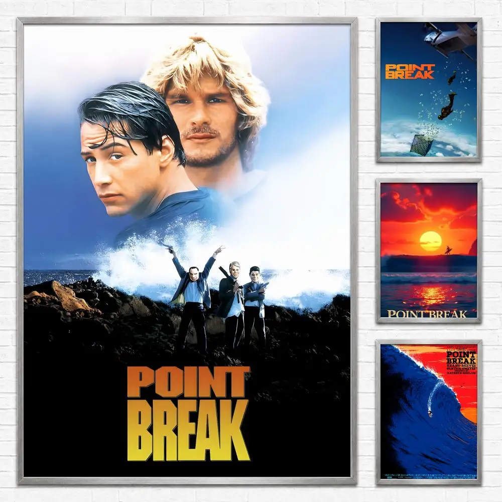 Movie Point Break Poster Self‑Adhesive Waterproof PP Poster Coffee House Bar Wall Art Sticker Room Home Decor