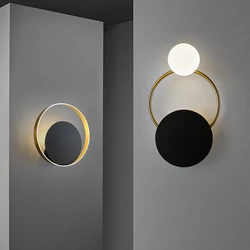 Nordic Led Wall Lamp Postmosern Iron Wall Lamps For Living Room Bedroom Stairs Loft Decor Bedside Wall Light Bathroom Fixtures