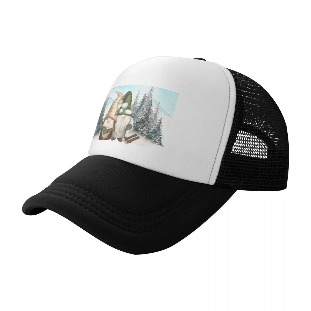 Winter Gnome, Snow Gnome Baseball Cap Mountaineering Vintage Military Tactical Cap Women's Beach Visor Men's