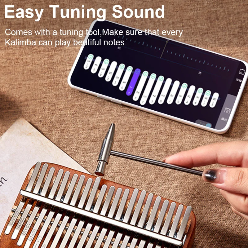 17 key Perfect Gauntlets Piano Mahogany kalimba Musical Instrument Beginners Thumb Piano With Accessories Wood acoustic musical