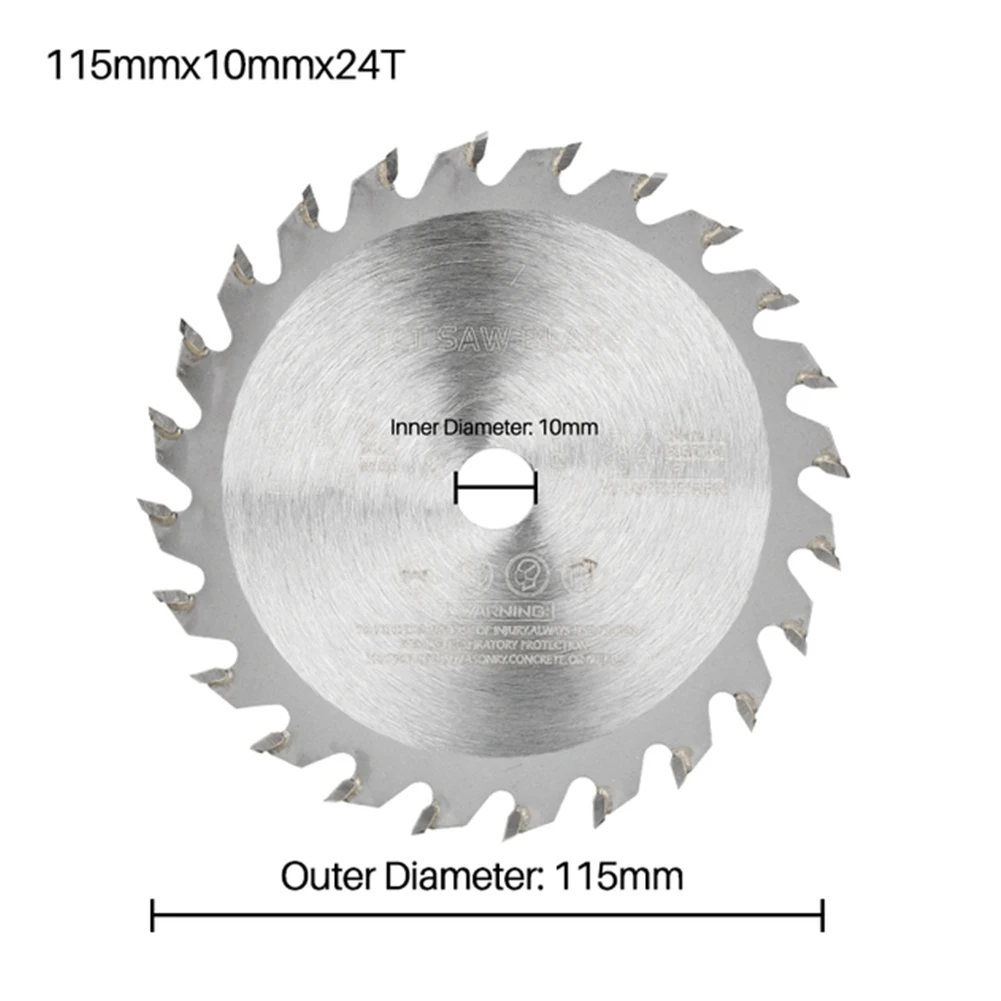 Hochwertiges Sägeblatt, rund, 24 Zähne, TCT-Sägescheibe, Holz, weich, 89 mm/115 mm, Winkelschleifer, Hartmetall-Kreissägeblatt