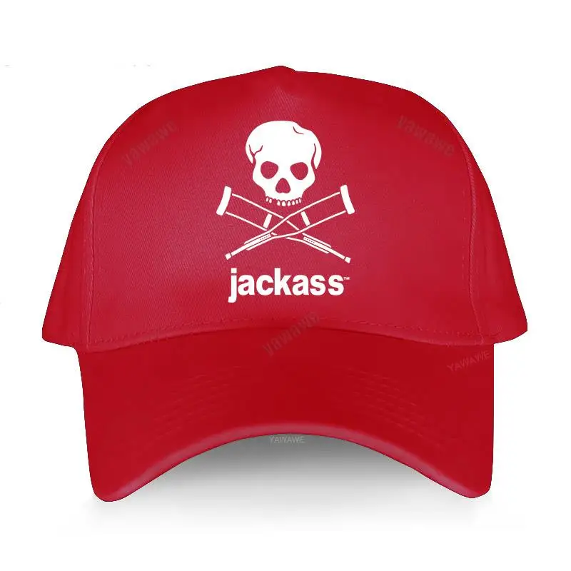 Baseball Caps hat black men Baseball Caps Authentic JACKASS Skull Unisex Teens Cotton Snapback Caps