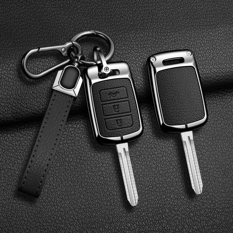 Suitable Zinc Alloy Leather Remote Key Case for Honda Accord FIT CR-V XRV VEZEL CITY JAZZ CIVIC HRV FRV 2013 2016 Accessories