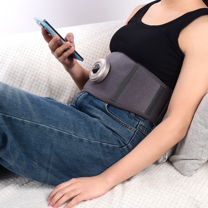 Smart Library Rechargeable Heating Massage Belt Warm Palace Menstrual Cramp Pain Relief Warm Abdomen Massager