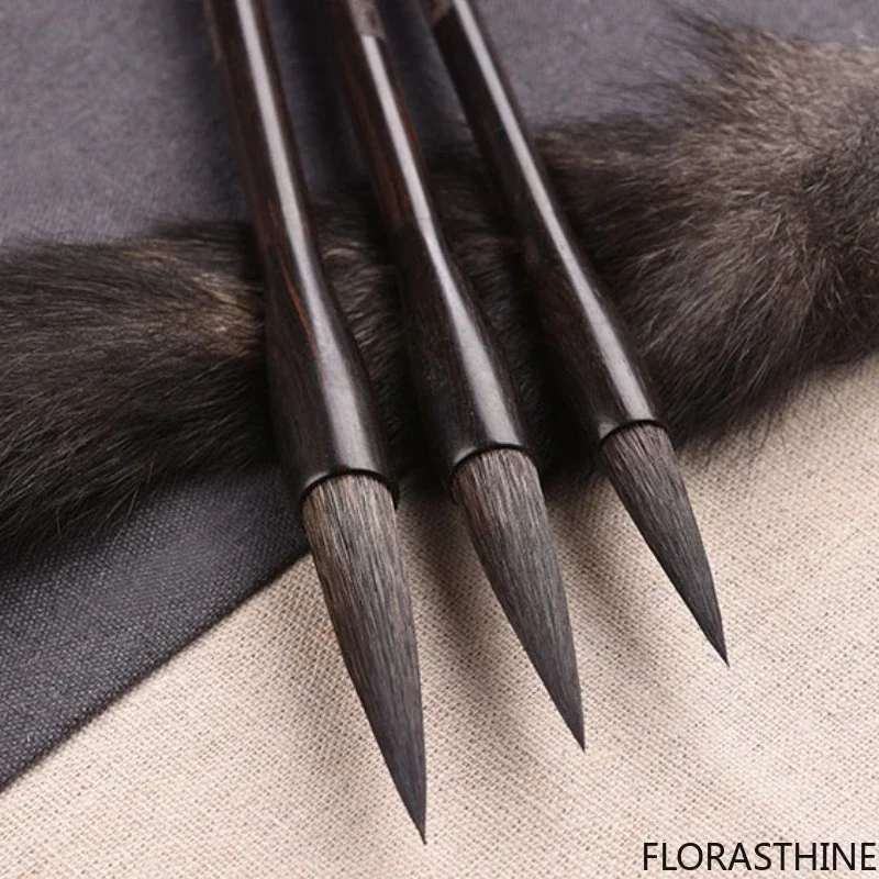 Mouse Whisker Hair Calligraphy Brush Set Larger Regular Script Writing Calligraphie Brush Painting Traditional Tinta China