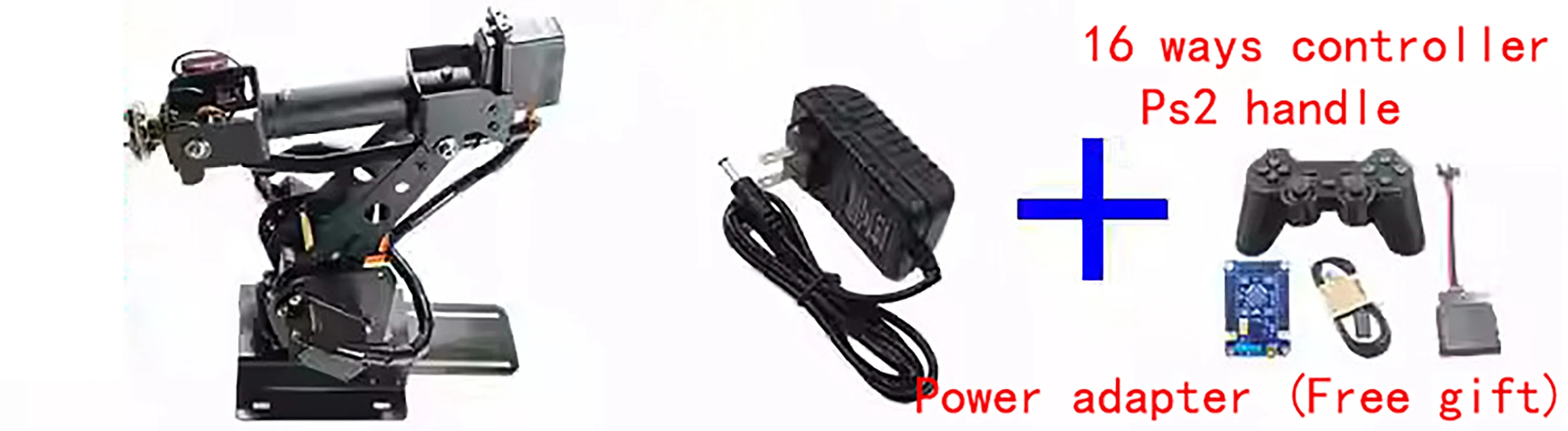 Ramię robota 6 DOF ABB, przemysłowe ramię robota z metalowymi serwomechanizmami cyfrowymi, 16 kierunków, zestaw DIY dla robota Arduino, programowalny robot.