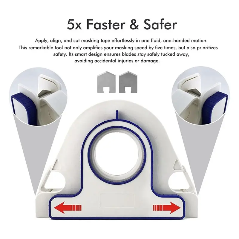 AB42-للرسم الدقيق 25 مم موزع شريطٌ لاصق أزرق، مجموعة أدوات توزيع الشريط S للرسام الاحترافي