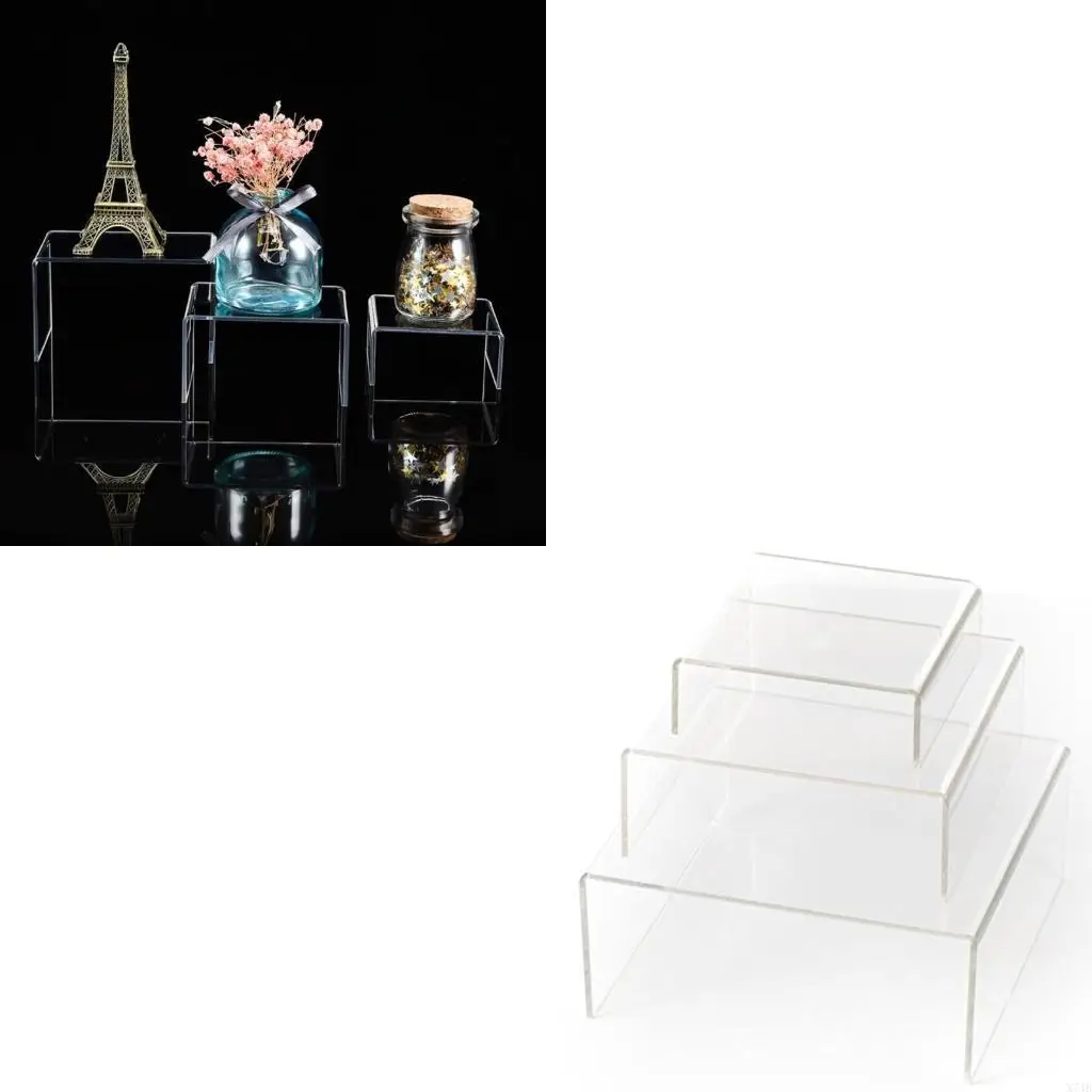 

Квадратные акриловые прозрачные витрины с подъемной стойкой 3 размеров, набор для установки украшений