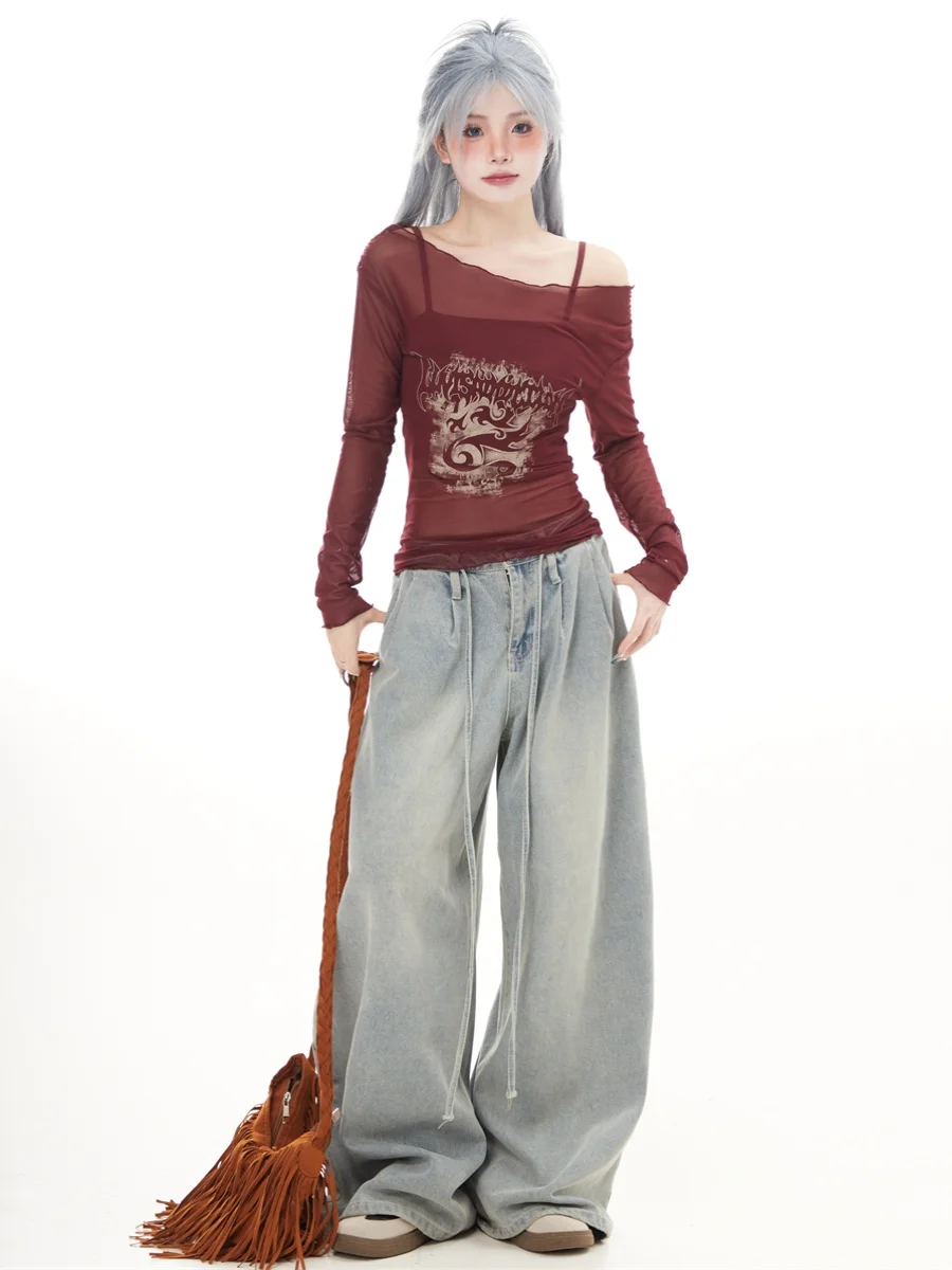 

Американский комплект High Street с застежкой на талии Pure Desire, комплект из двух предметов, жилет на бретелях, женский летний солнцезащитный крем Me Long Sve, модный топ...