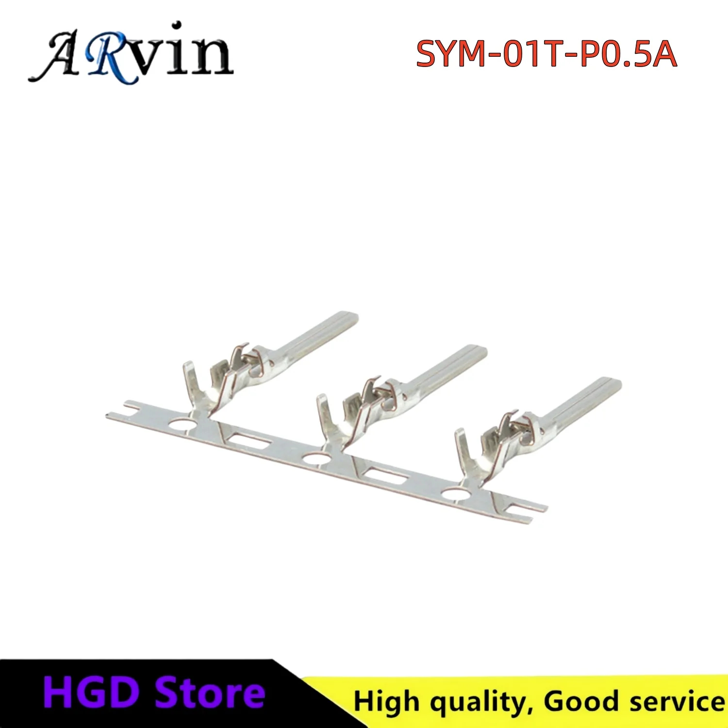 100pcs JST Connector SYM-01T-P0.5A Terminal Wire Gauge 20-26AWG In Stock