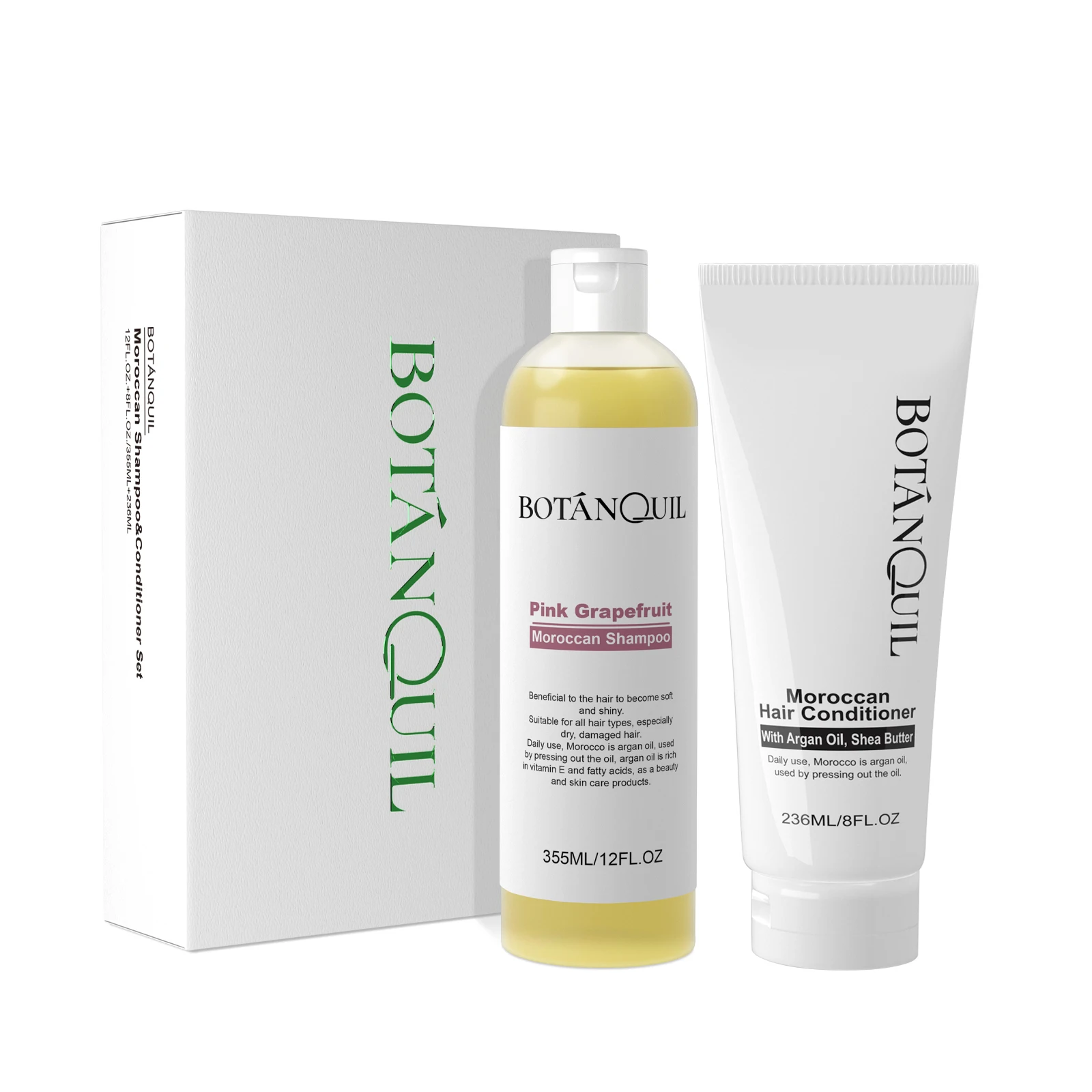 

BOTÁNQUIL Shampoo Conditioner Set Suitable For All Hair Types Citrus Scents Cleansing Nourishing Moisturizing Treatment for Hair