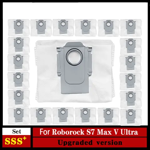 Roborock S8+ / S8 Pro Ultra / S7 MaxV Ultra / S7 Pro Ultra / Q7+ / Q7 Max+ / Q5+ 진공 자체 비우기 도크용 먼지 봉투 교체