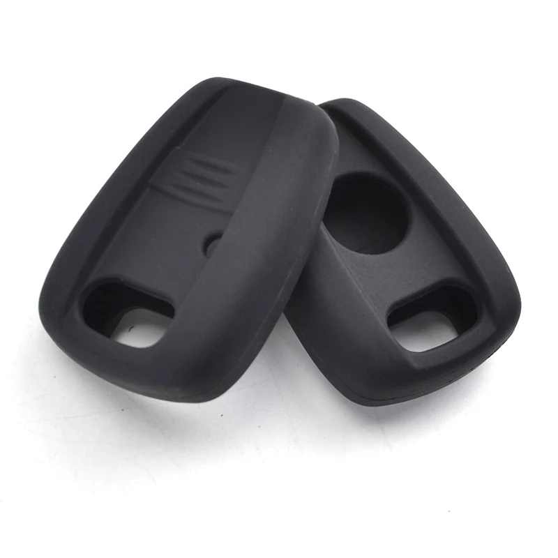 Silicone Key Case Fob Shell Cover For Fiat Doblo Ducato Idea Punto Stilo Seicento Panda Brava Grande Keyless Protector 1 Button