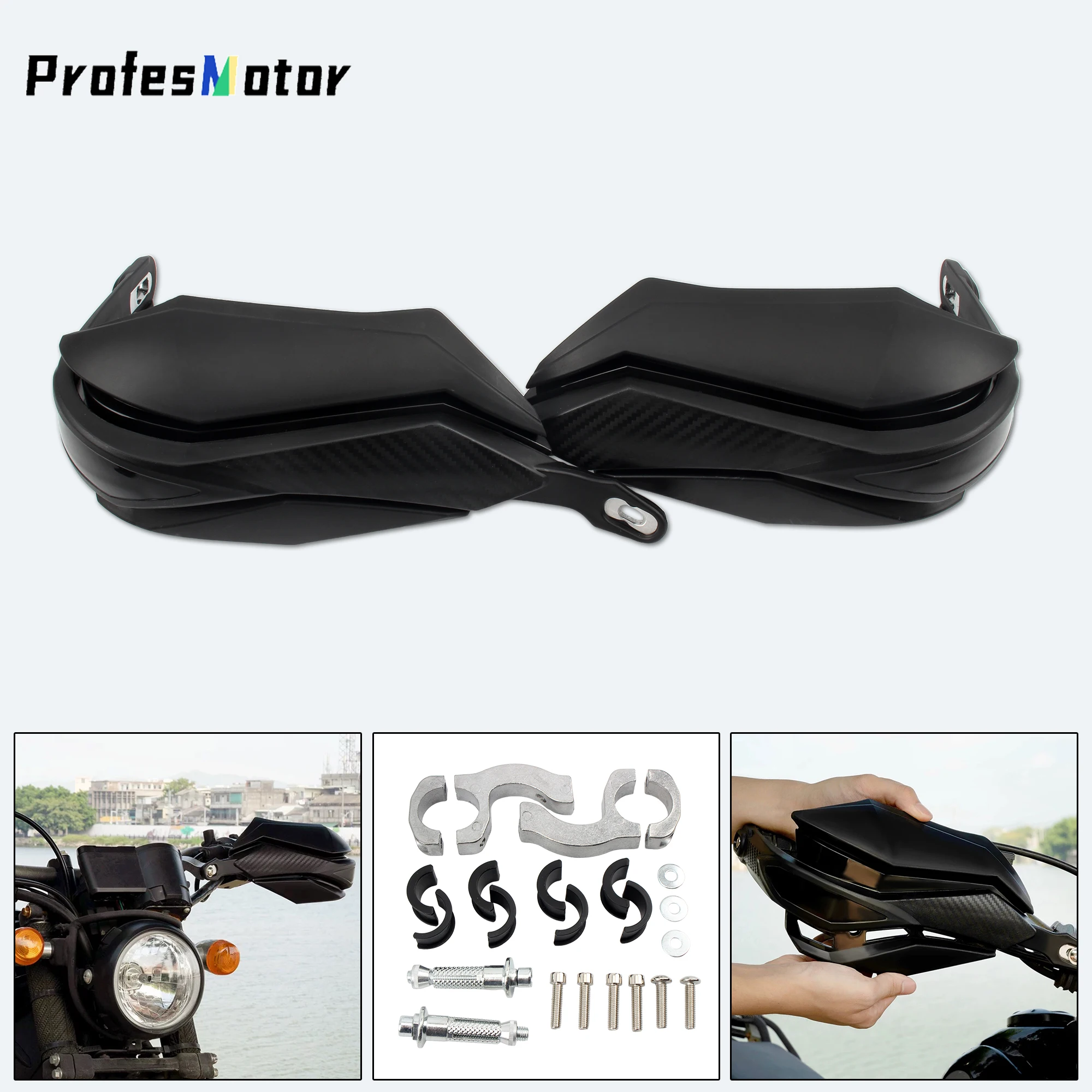 

Motorcycle Handguards Universal 22-28mm 7/8" 1 1/8" Adjustable Dirt Pit Bike Handguard Protection Hand Guards Enduro Accessories