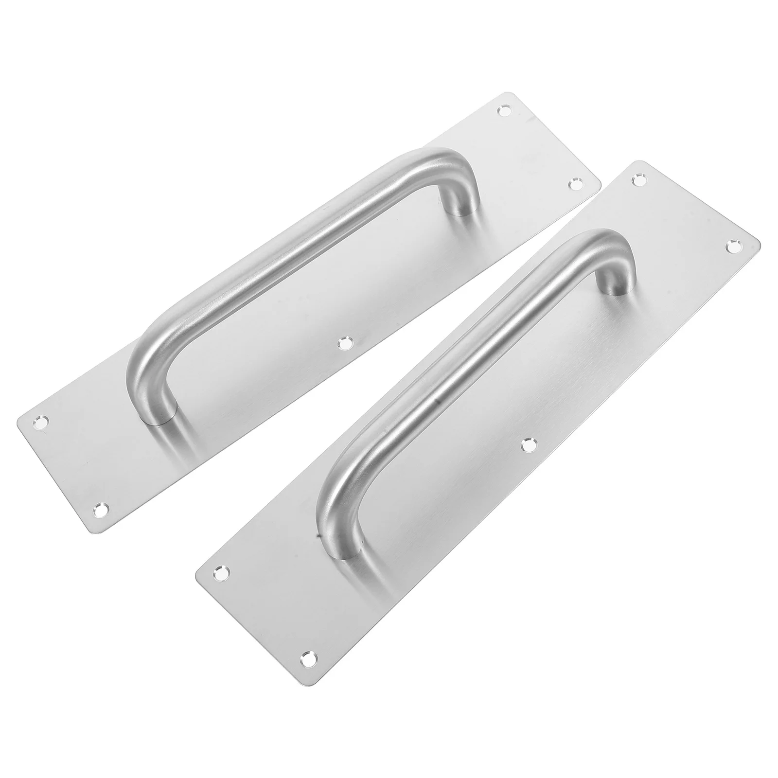 

2pcs Stainless Steel Push Pull Plate Door Handle Rectangular Sliding Barn Door Handle For Closet Cabinet Patio Garage Fence Gate