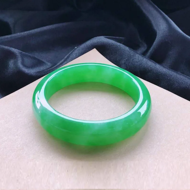 

Zheru Jewelry Natural Myanmar Jade 54mm-62mm bracelet exquisite princess bracelet send girlfriend send mom