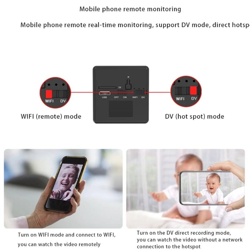 LX0B Wireless Security Camera 1080P WiFi Home Indoor Camera 2 Way o Night for Vision