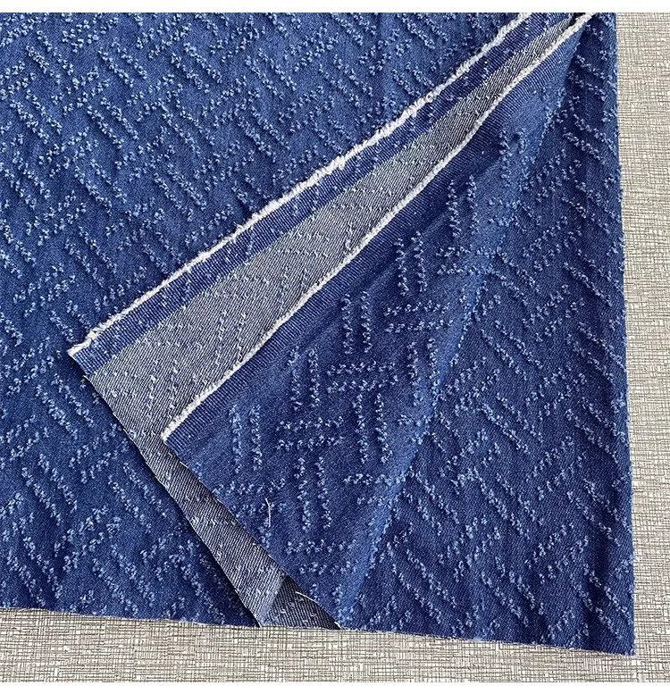 1 ياردة أقمشة الدنيم المغسولة للملابس هوك زهرة جوفاء tissu DIY معطف على شكل ثوب شيونغسام حقيبة مصمم النسيج