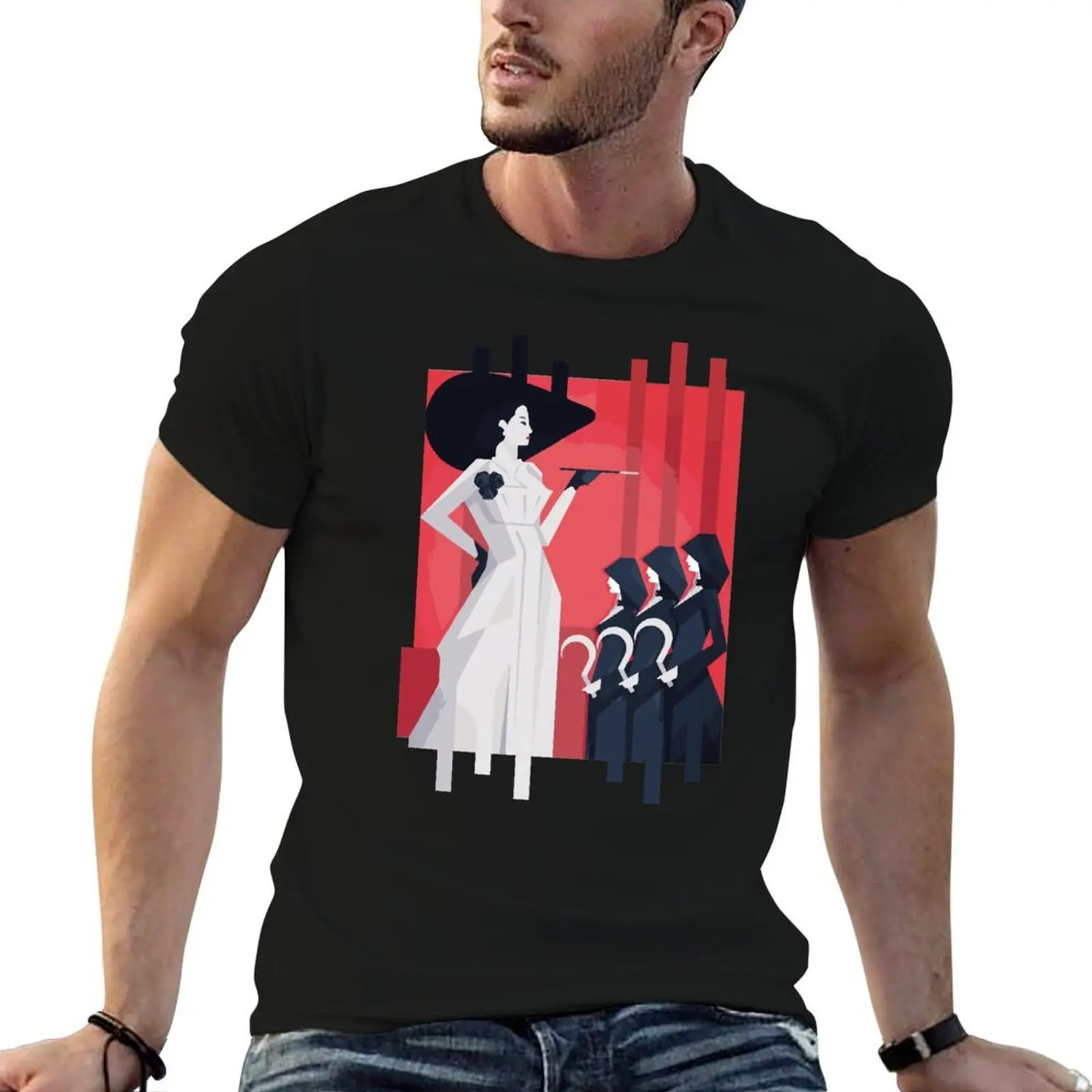 

arch Lady Dimitrescu Fan Art T-Shirt t shirt personalised t shirts cotton 100% T-Shirt