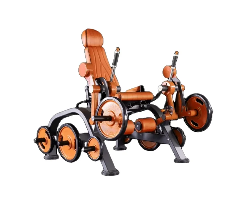 Sit-down Leg Press Exercise Machine for Gym Fitness Bodybuilders Equipment Flat-loaded Back Function Leg Stretching Training