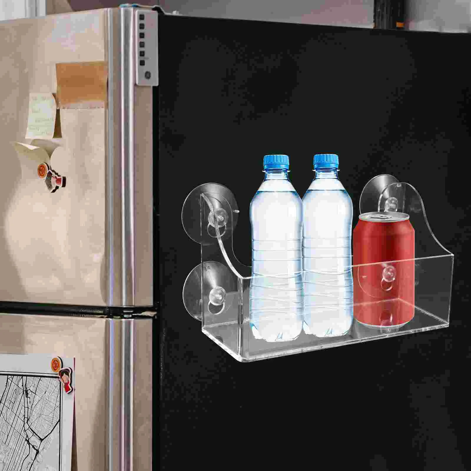 Frige Rack Suction Refrigerator Beverage Shelf Drinks Market Small Storage Shelves