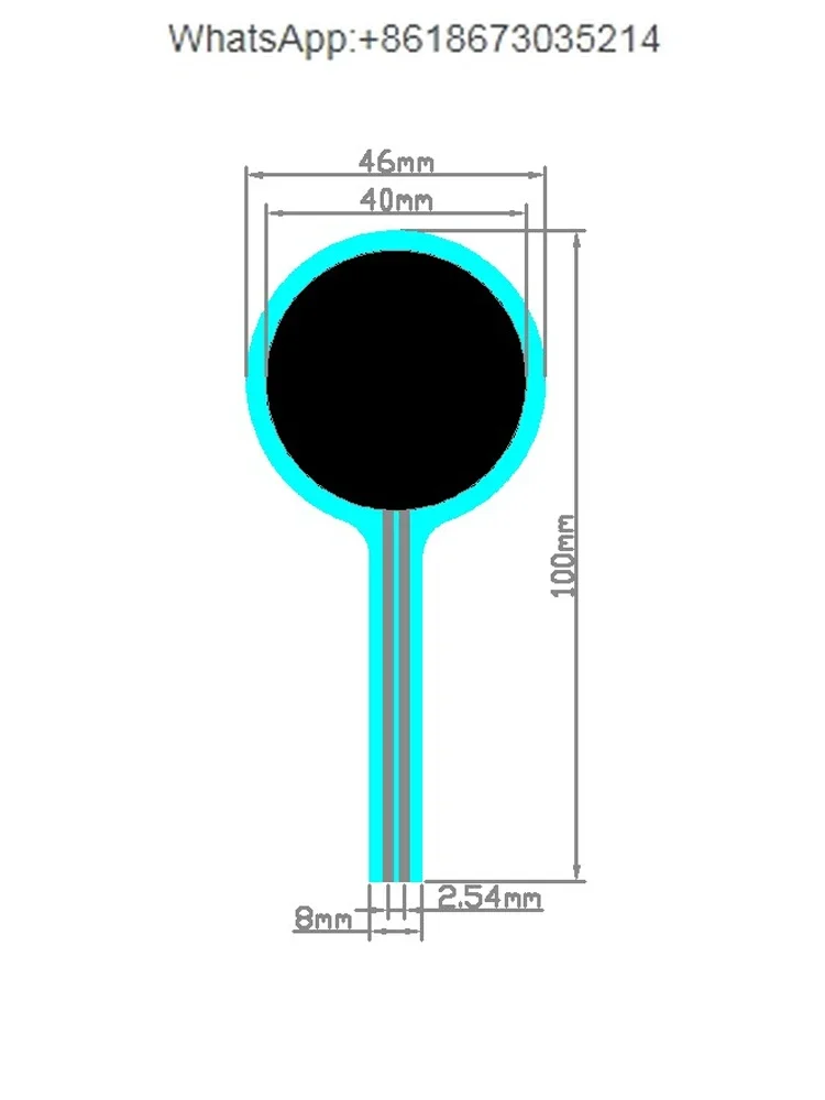 D4046 Flexible Thin Film Pressure Sensor Inductive Switching Piezoresistive Varistor Small Pressure Measurement There aregaskets