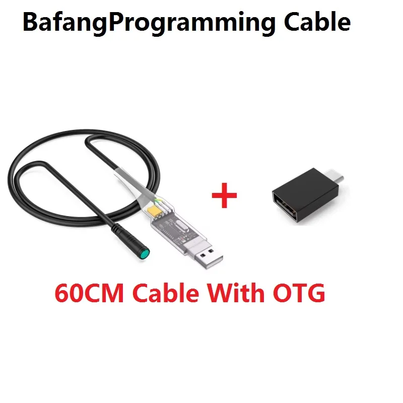 USB Programing Cables for Bafang Mid Drive Kit BBS01 BBS02B BBSHD to Changes PAS Speed Parameters