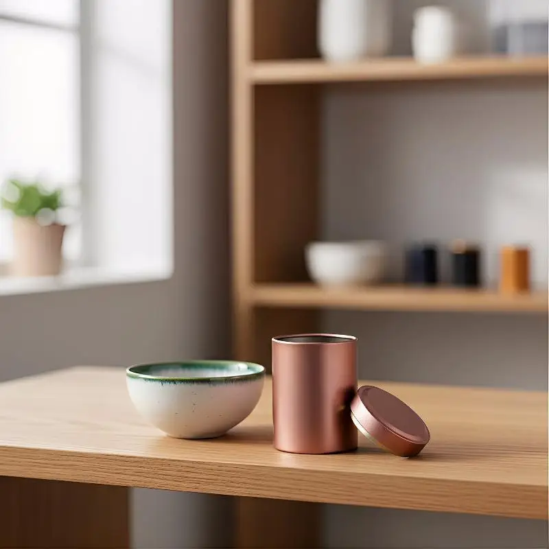 Household Mini Tea Tin Can 1pc Small Sealed Empty Tea Jar Portable Organizer Suitable for Travel and Kitchen Scene