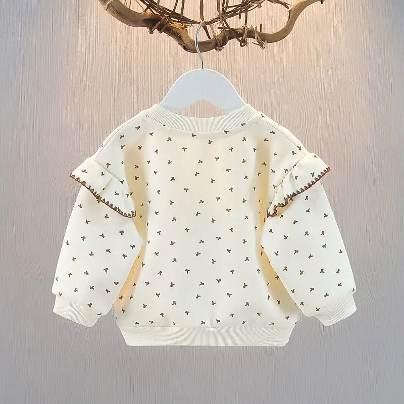 2026 New Girls Hoodie Winter Long Sleeve Sweatshirt Kids Baby Pullover Top Autumn Warm Children Clothing
