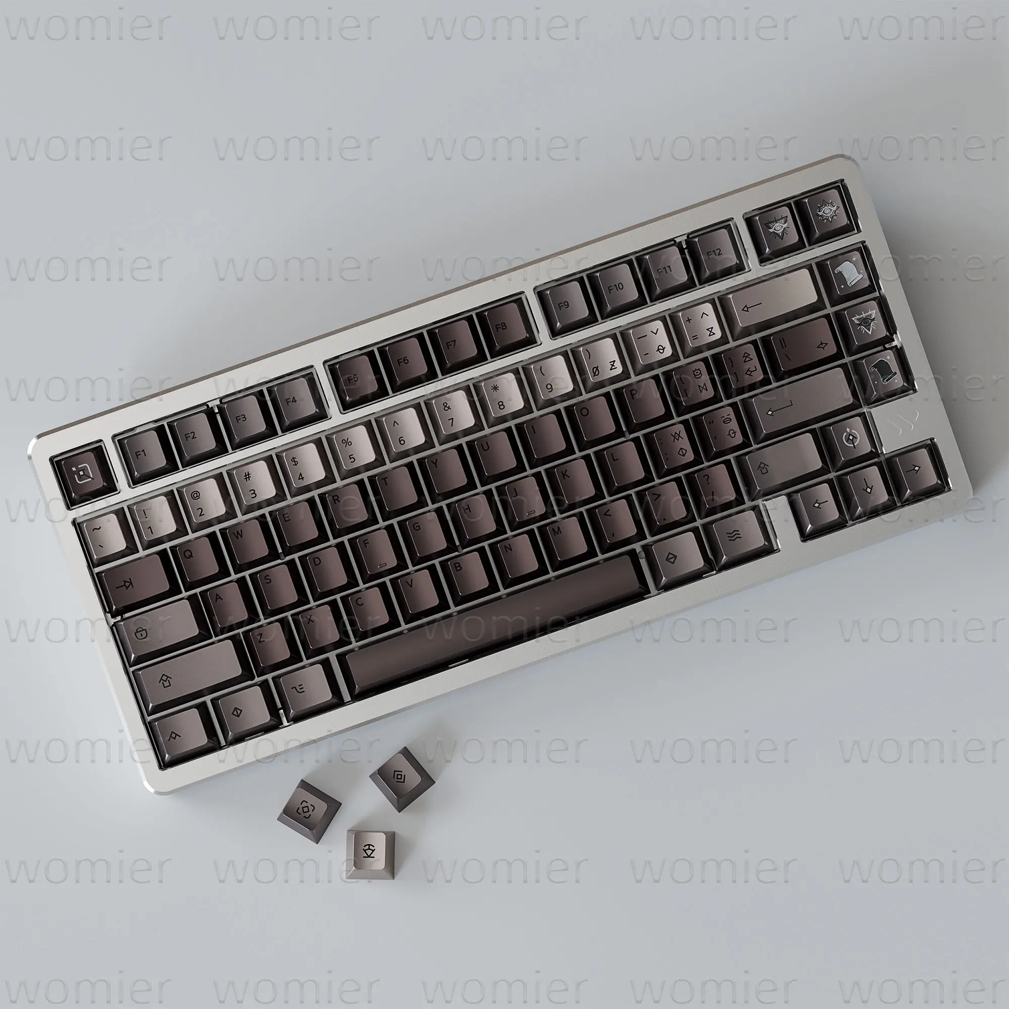 Metal texture keycap EV63EZ63wooting little bee night demon ROG Babao 60he