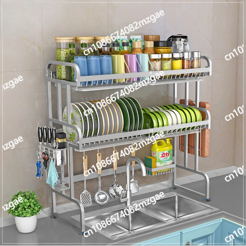 

Полка для чаш, Сливная полка из нержавеющей стали 304, Полка для кухонной мойки, Полка, Посудомоечная машина, Посудомоечная машина 2 слоя