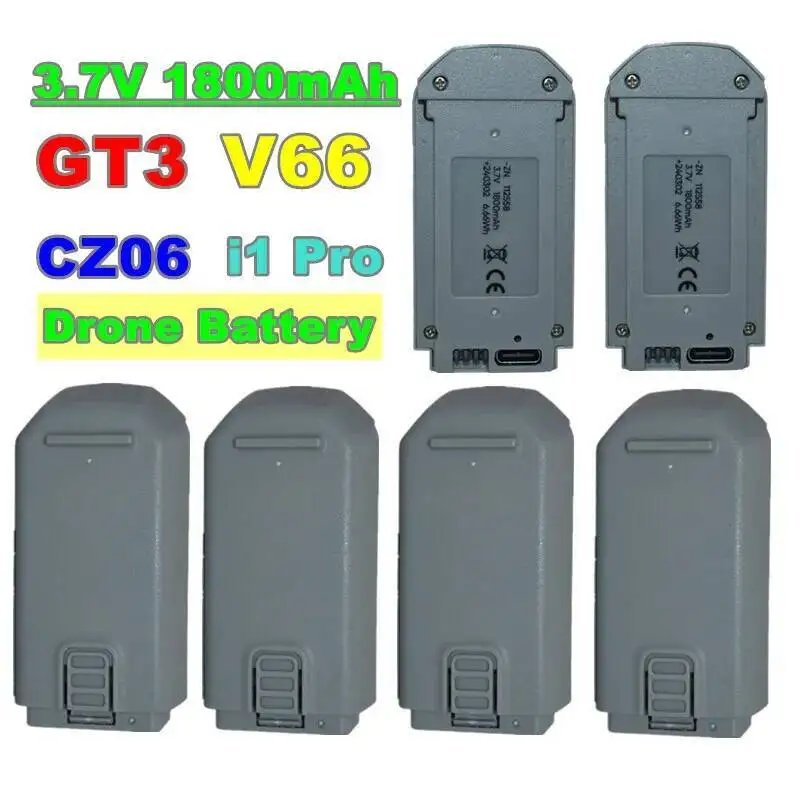 V66/GT3/CZ06/i1 Pro Drone 3.7V 1800MAh Original Drone Battery For RC Quadcopter Replacement Battery Accessory Parts