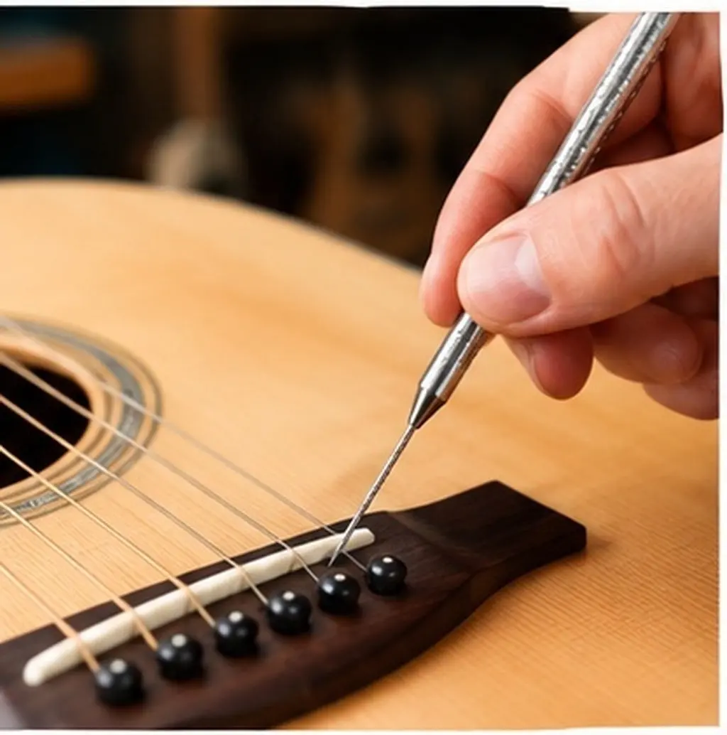 Guitar Bridge Pin Repair Saw Kit with Slotting Files for Acoustic Guitar and Violin Precision String Height Adjustment Luthier - view 6