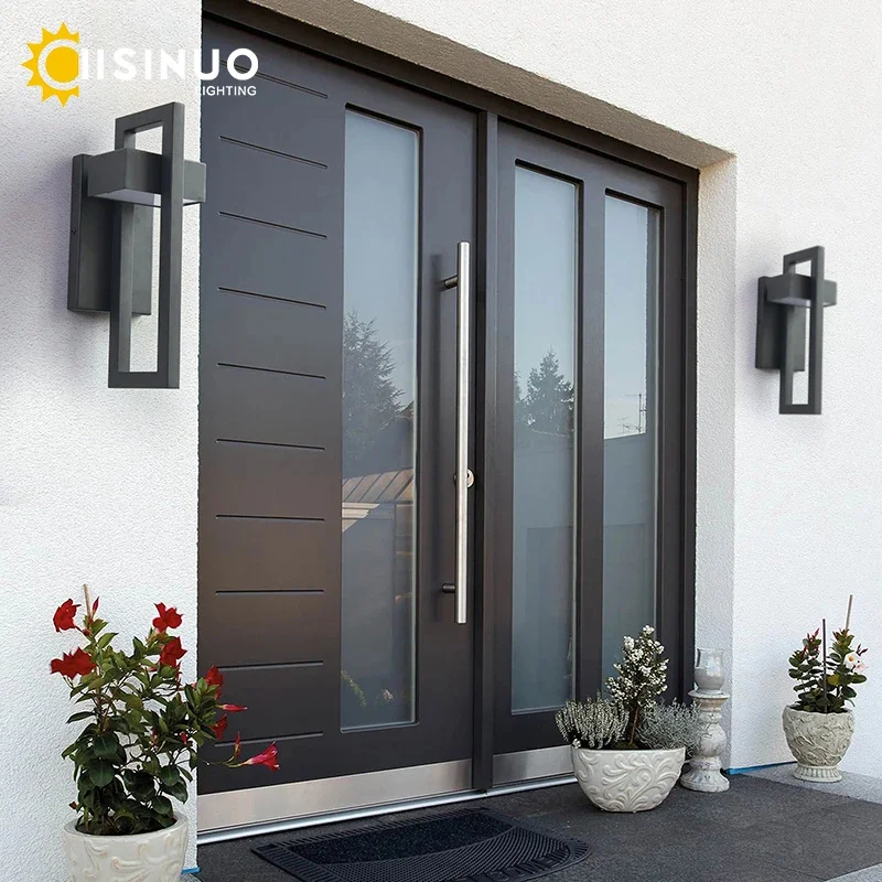 Outdoor Waterproof Wall Lighting 10W Retro Vintage Black Color for Garden Porch Sconces Street Light 110V 220V Sconce Luminaires