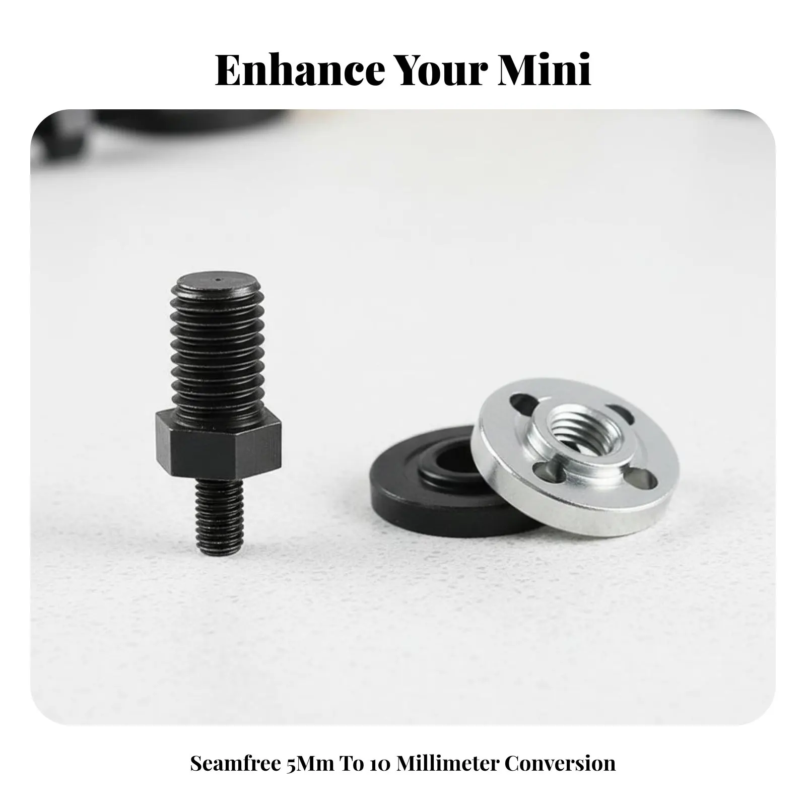 

5mm Thread to 10mm Grinder Conversion Rod Small Design 5mm Thread to 10mm Conversion Rod Portable Multi-Functional Use