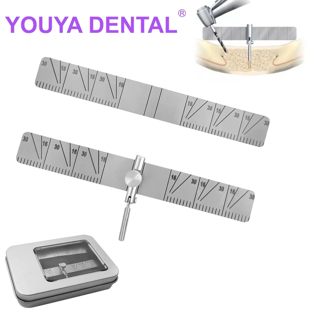 1Set Dental Implant Locating Guide Dentistry Surgical Plant Position Locator Dental Positioning Angle Ruler Guage Tool